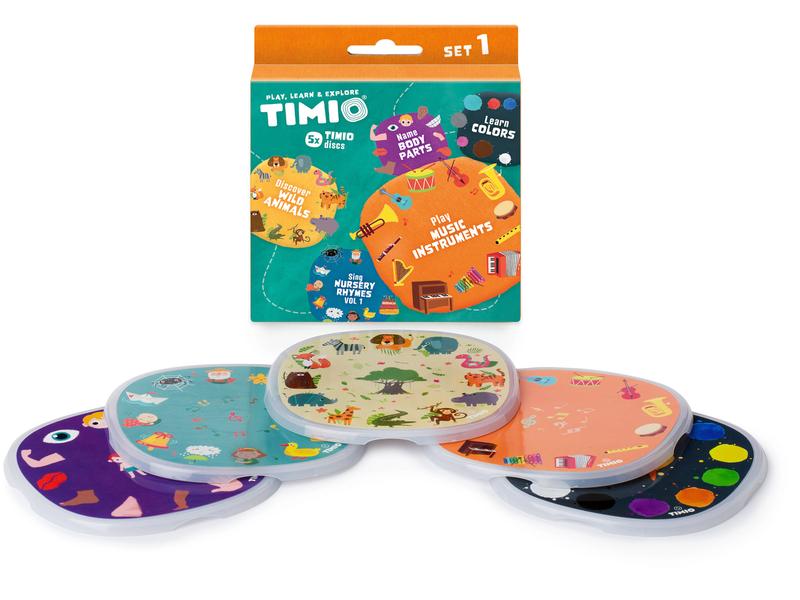 Timio Audio Disc Set 1 (5 Discs) Set mit 5 Discs für den edukativen Audio- und Musikplayer