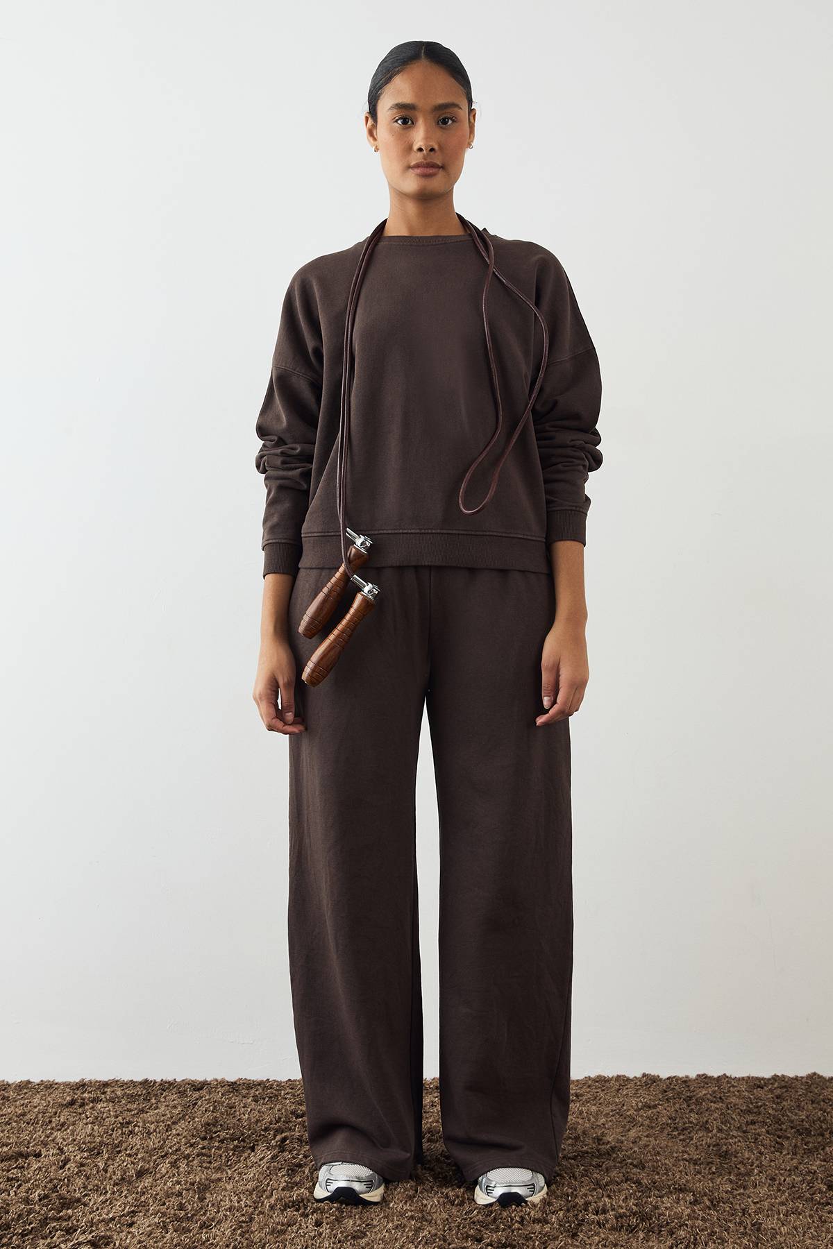 Sweat-shirt Boxy Lavé Poids Lourd Premium DSGN Studio
