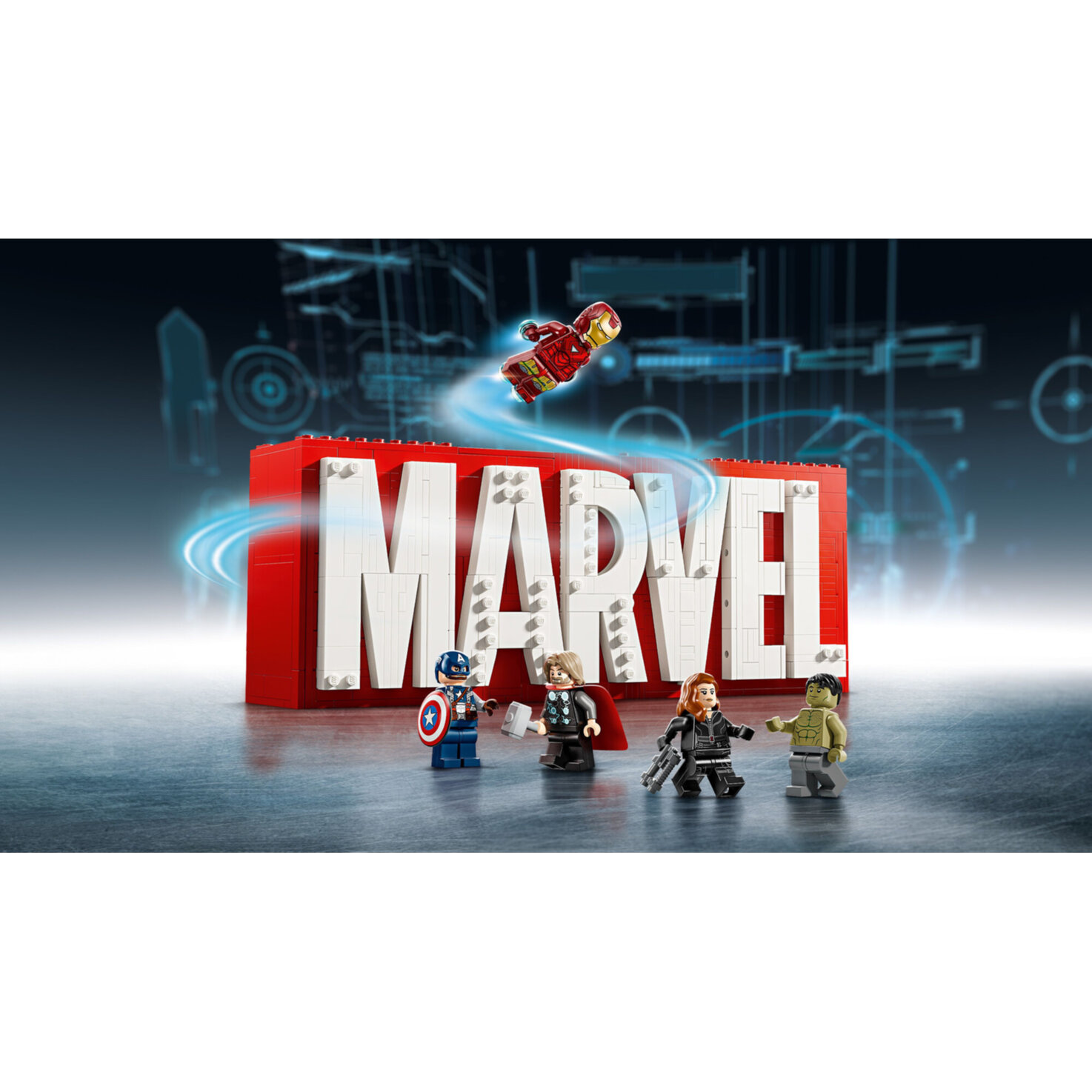LEGO® Marvel 76313: MARVEL Logo & Minifiguren ab 12 Jahren