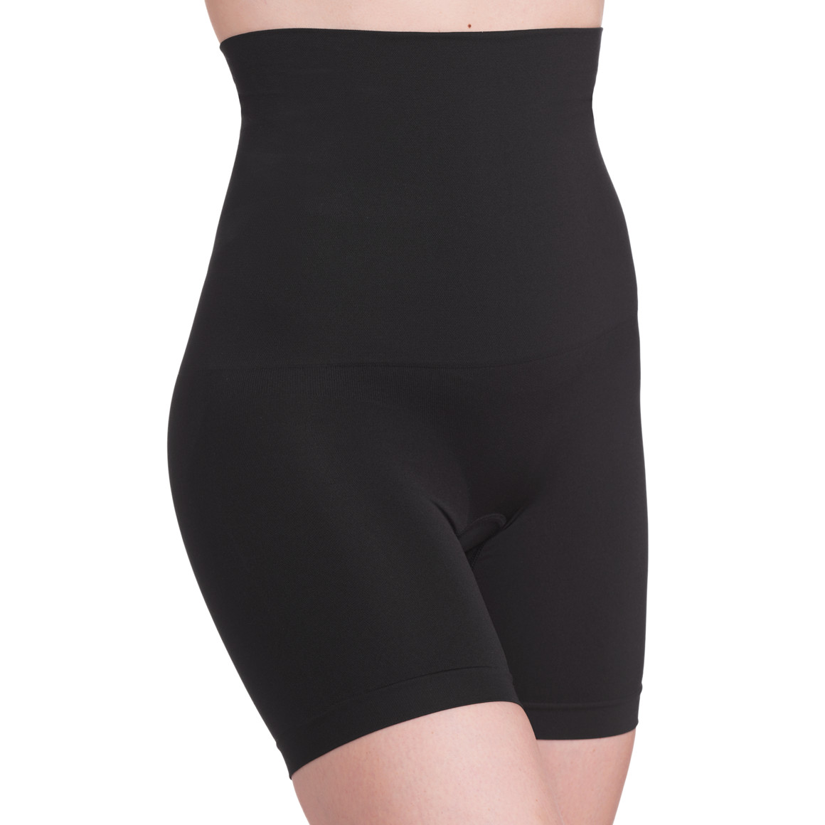 Damen Shapewear-Radler mit hoher Taille schwarz