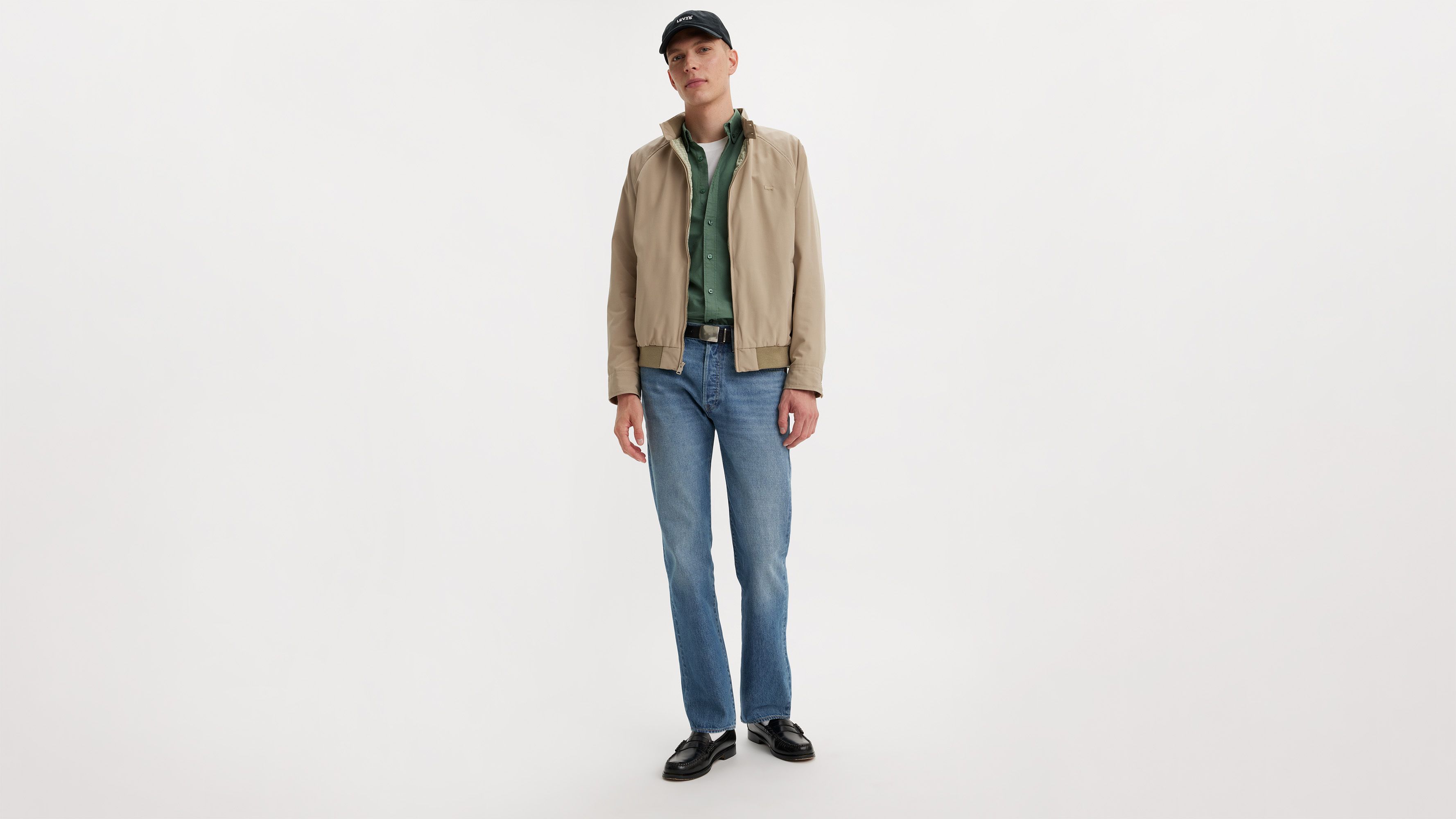 Levi's® jean 501® Original lisière selvedge - Glass Half Full Hemp Selvedge - Bleu