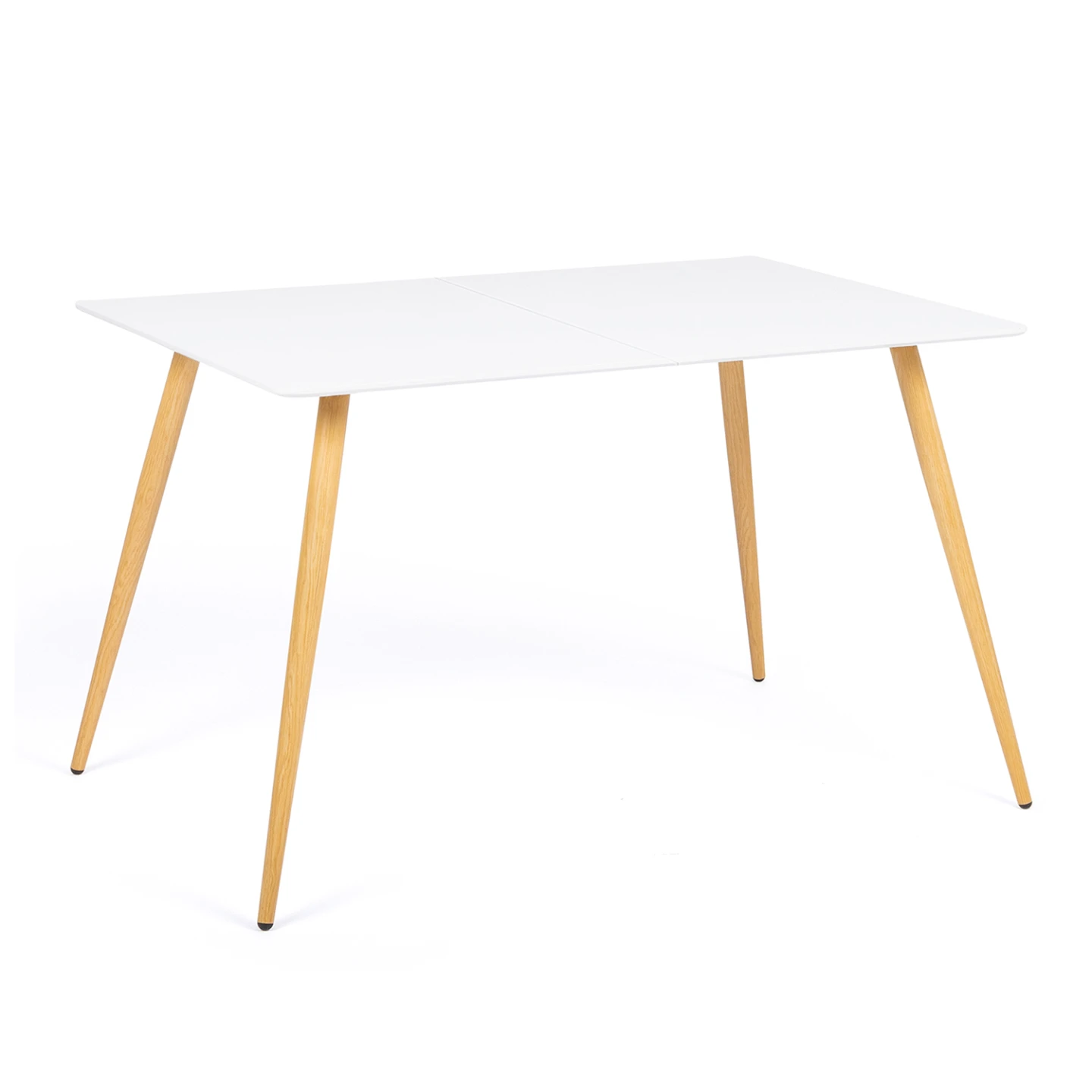 Table à manger scandinave rectangle SARA 6 personnes blanche 120 cm