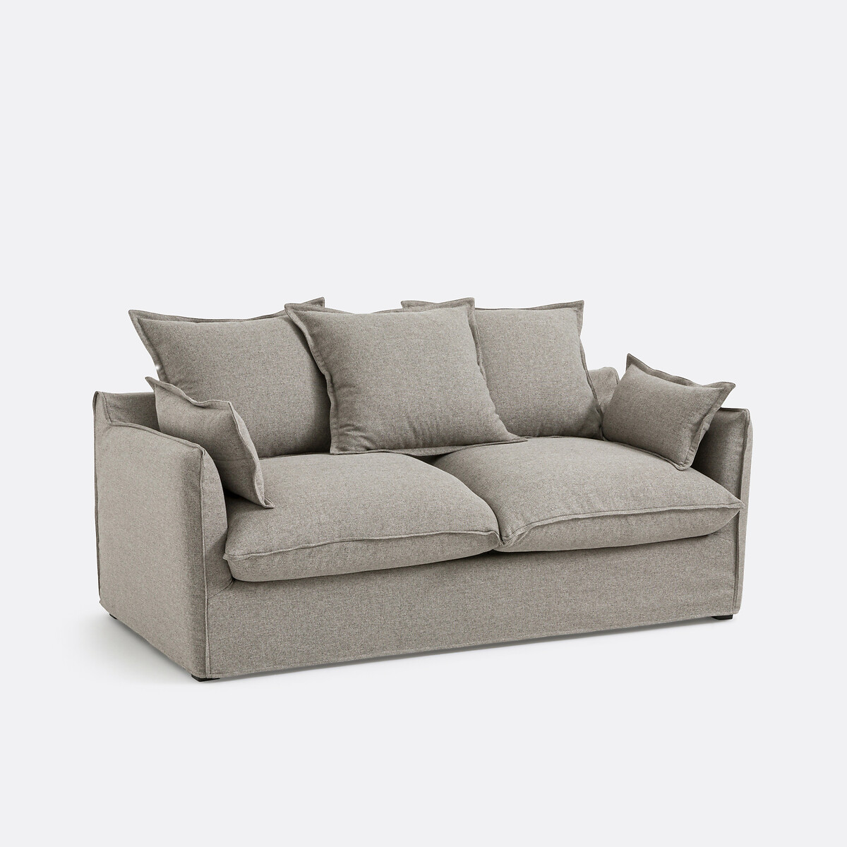 LA REDOUTE INTERIORS<br>Banqueta H14 cm, poliéster, Odna