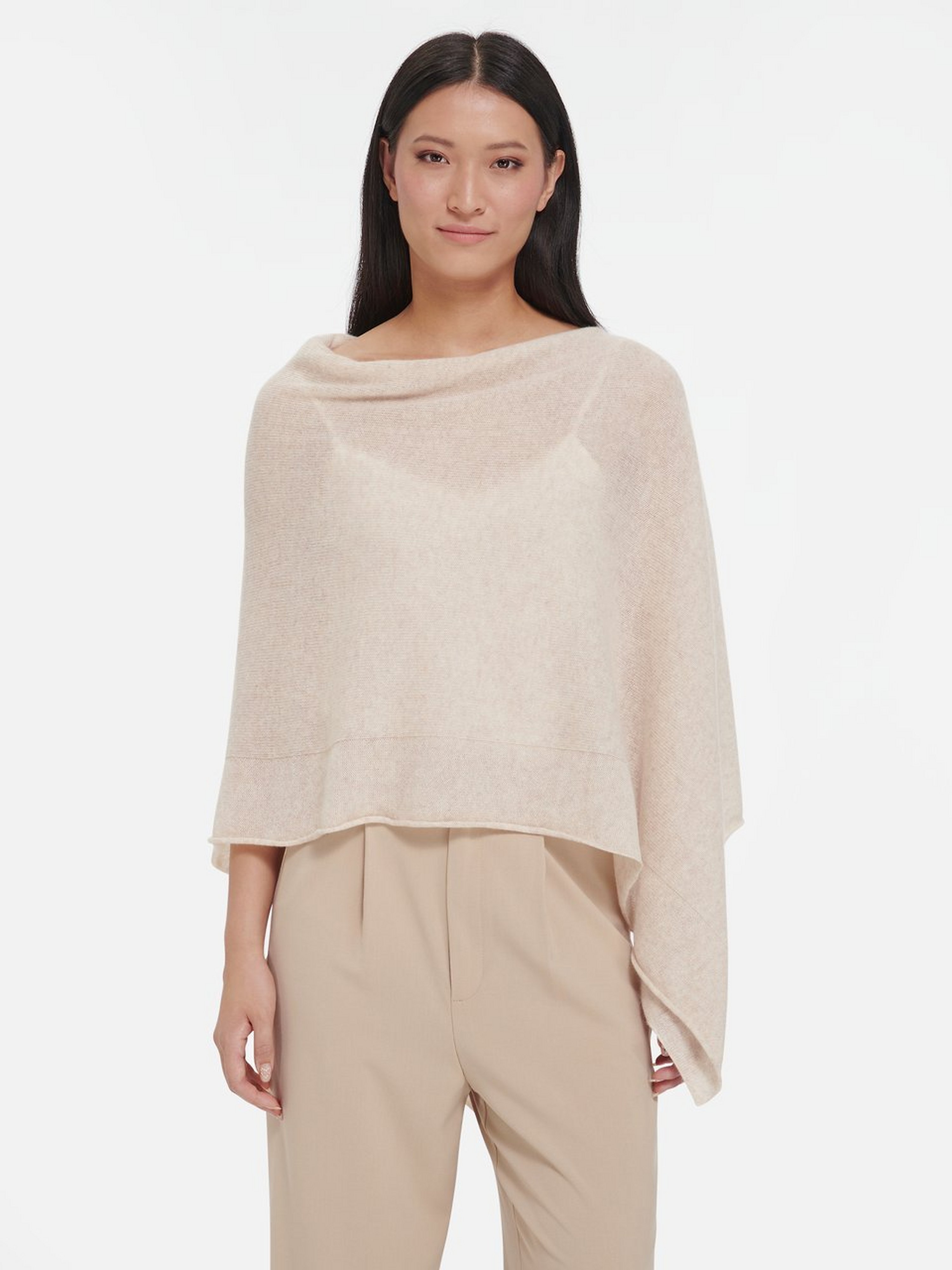 Poncho aus 100% Kaschmir