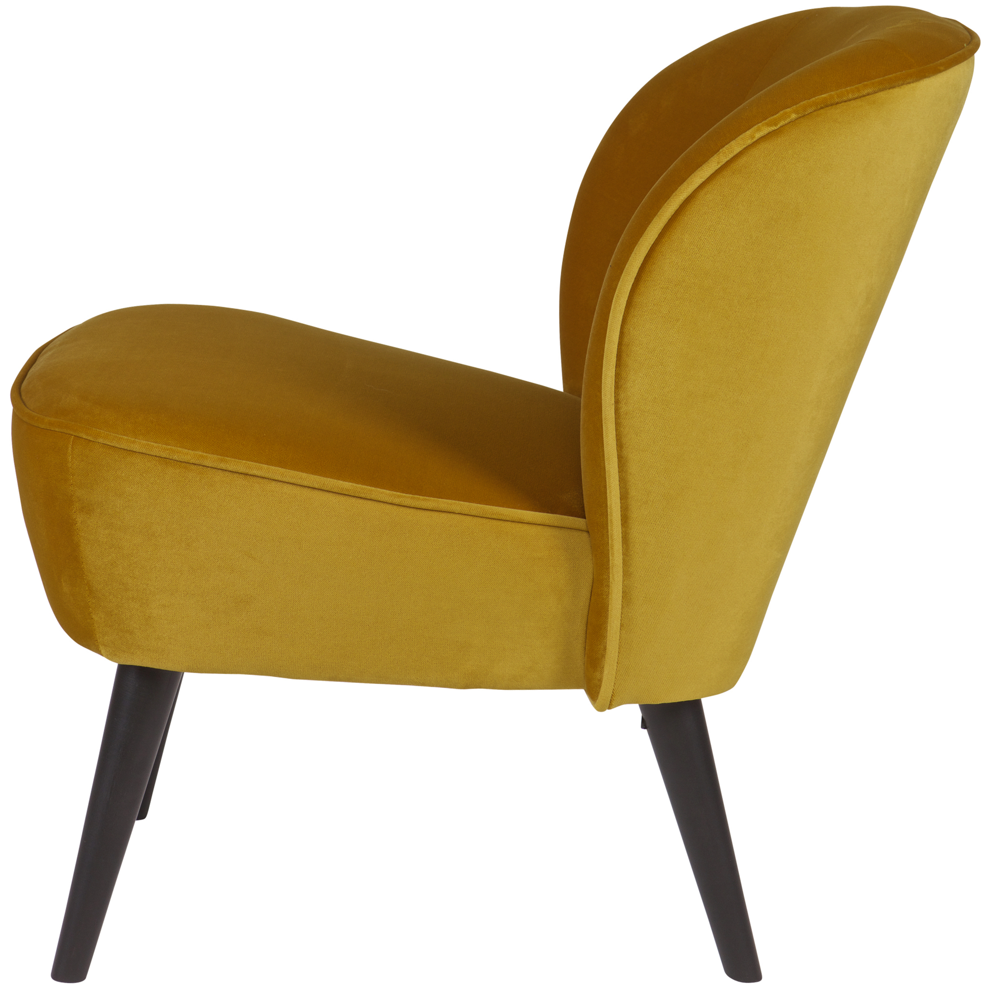 Fauteuil Sara Sara Fauteuil - Fluweel - Oker