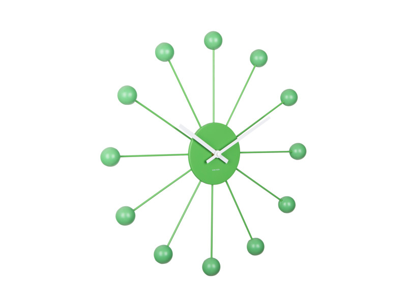 Wall Clock Funky Spider KA5977BG Bright green