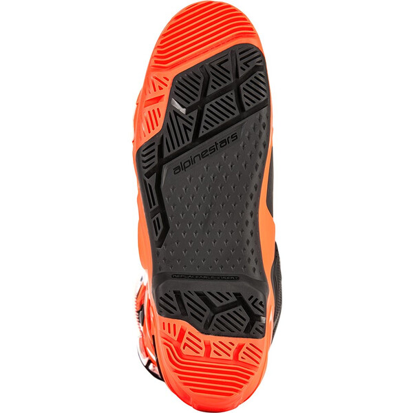 Alpinestars - Bottes Tech 10 Enduro Orange fluo / Noir / Blanc