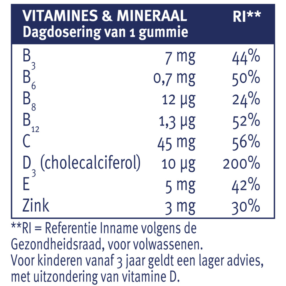 2x Davitamon Junior Gummies 3-12 jaar60 gummies