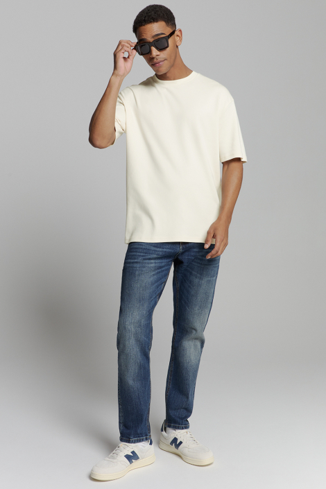 NO-EXCESS beige heren t-shirt