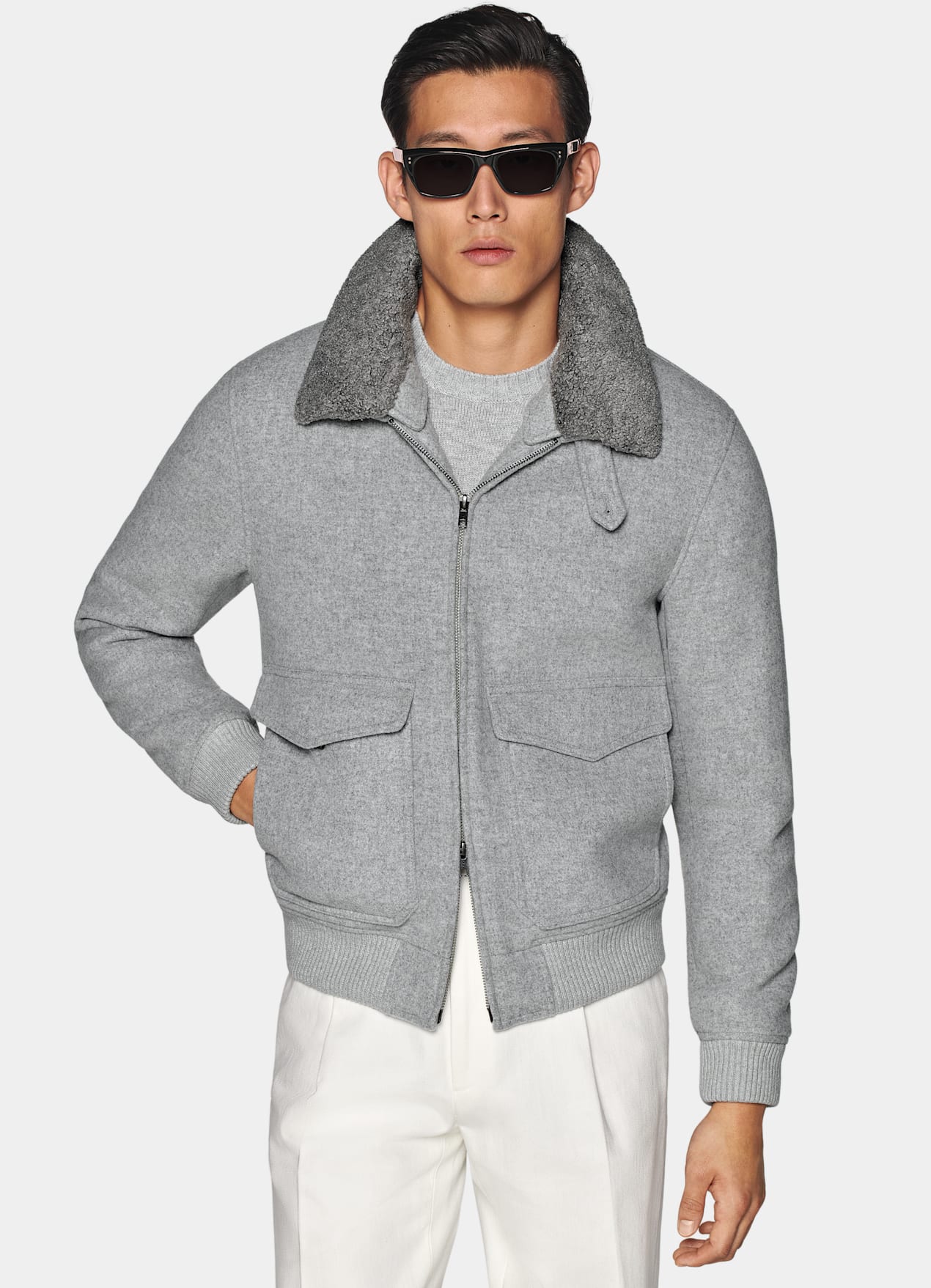 Bomber gris clair