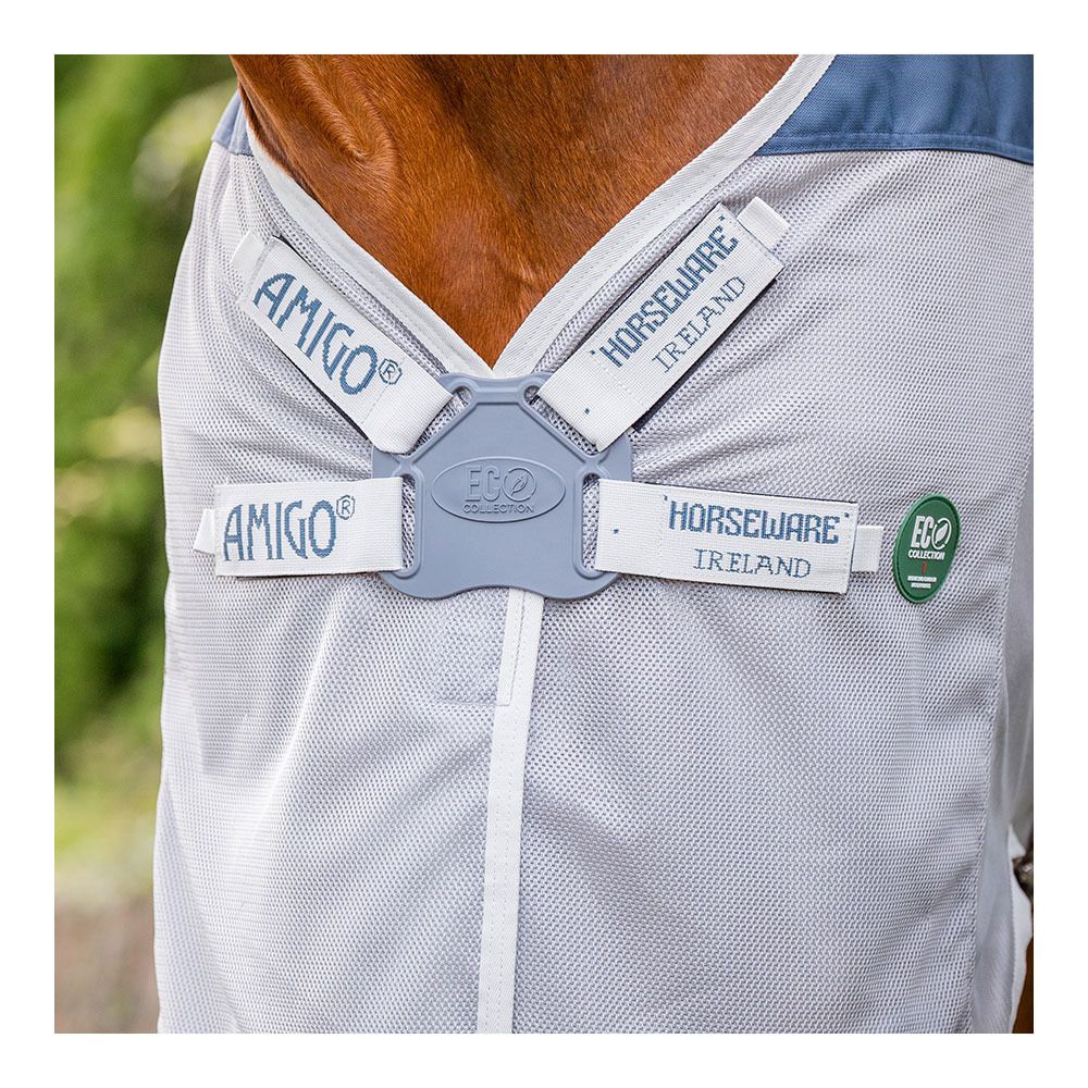 Horseware AMIGO AMECO COMBI 1200D - Chemise anti-mouches teal/grey