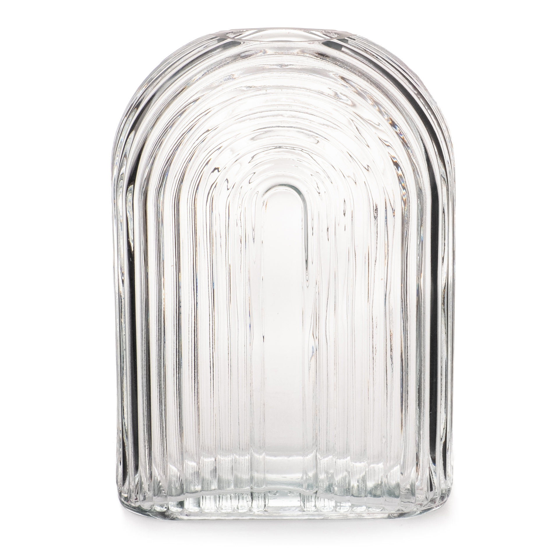 Vase - transparent - Glas - 18 cm hoch