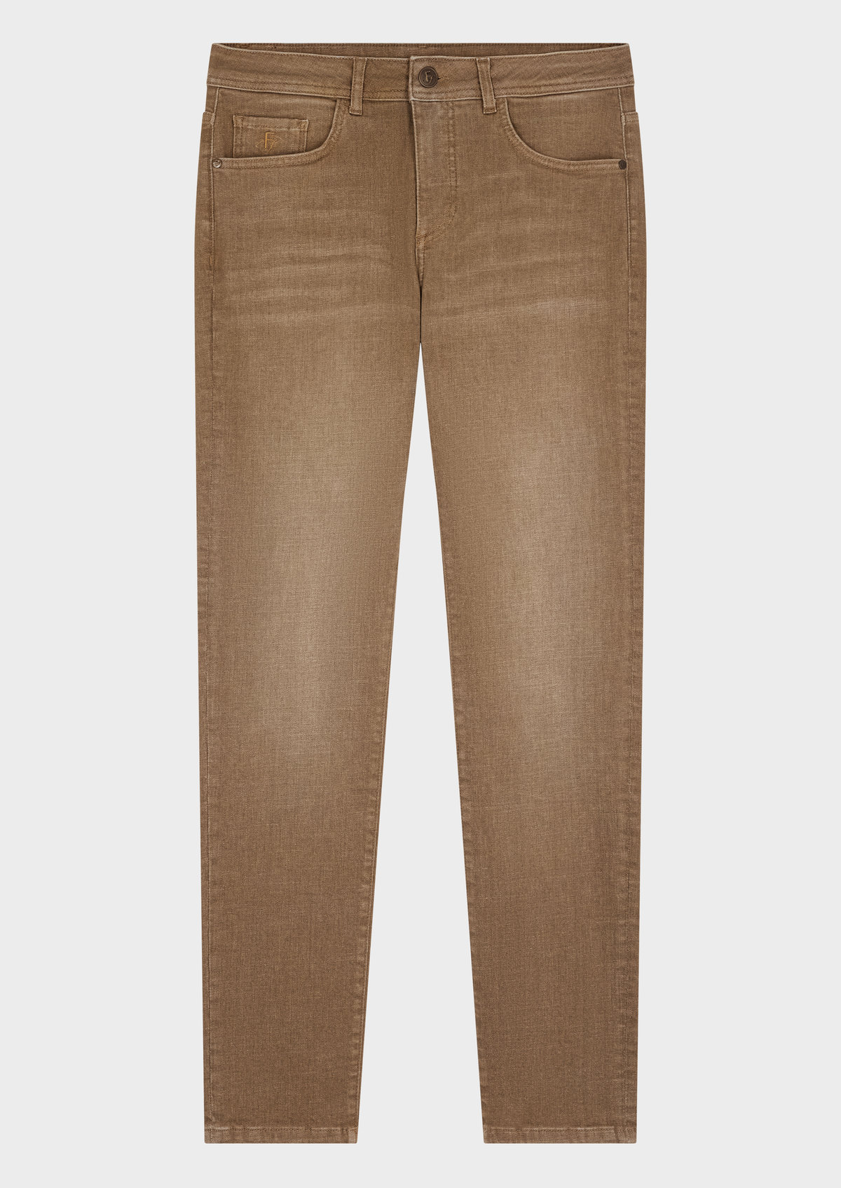 Jean skinny en coton stretch beige