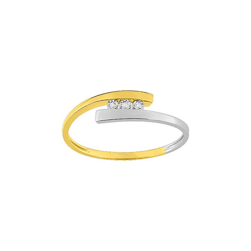 Bague Femme - Or 9 Carats - Diamant