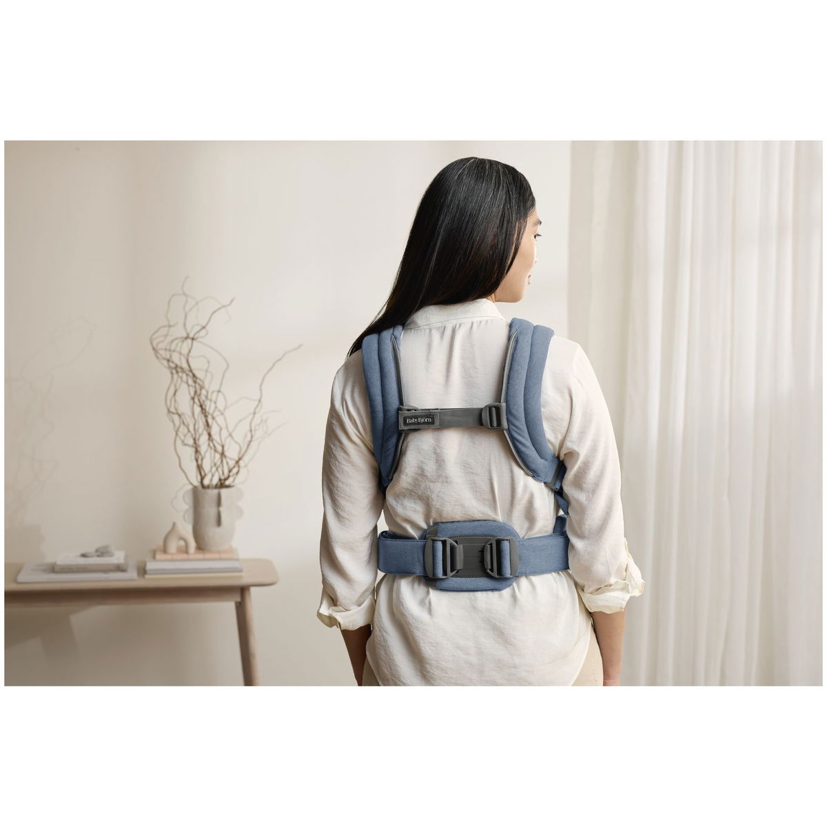 BabyBjörnBabyBjörn   Tragesitz Harmony Woven blau melange