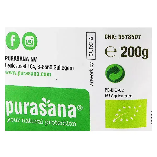 Sementes de cânhamo descascadas orgânicas Purasana 200g