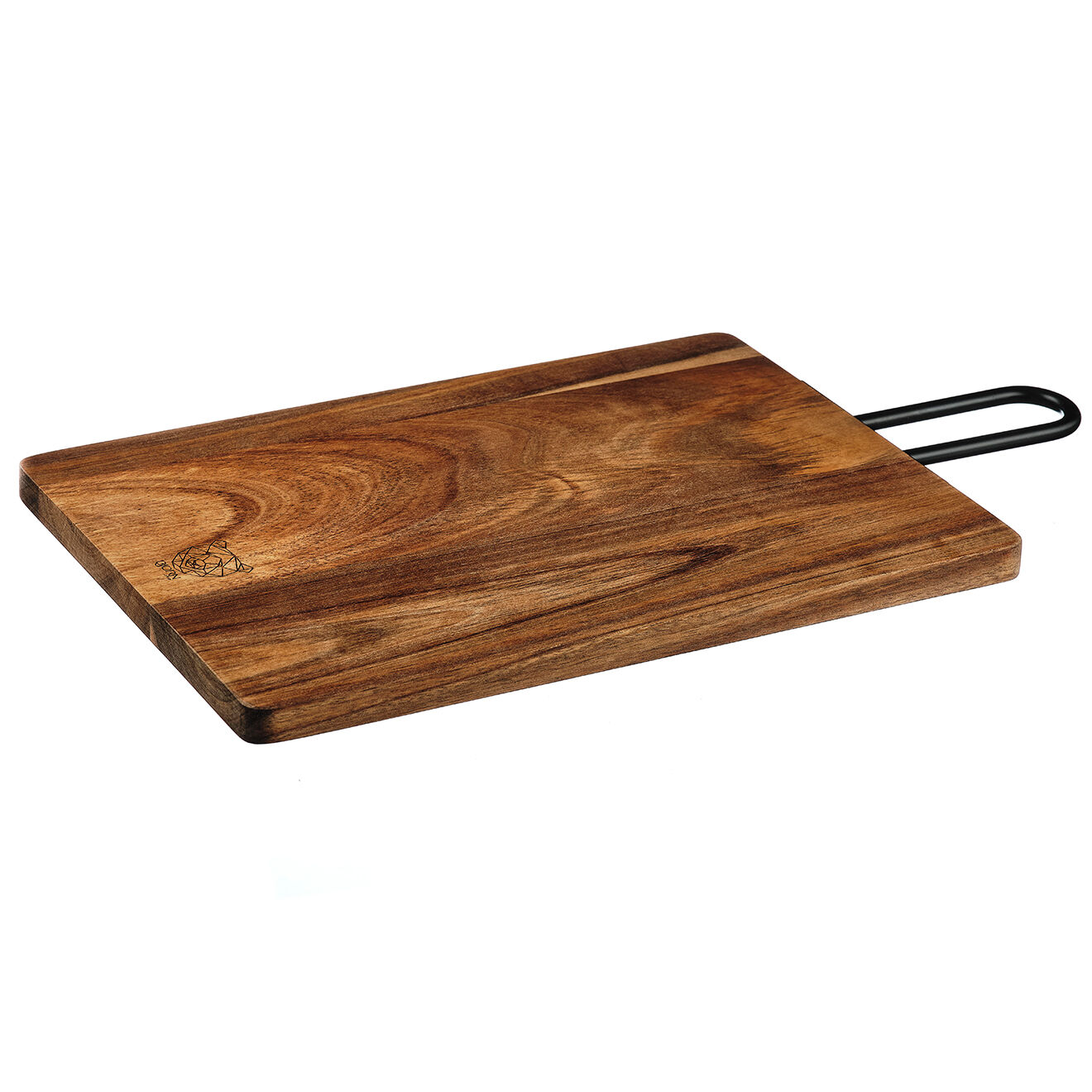 Bjorn Planche à découper en bois d'acacia Stine bois vernis - 43x23x1 cm