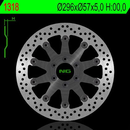 Disque de frein Rond NG flottant