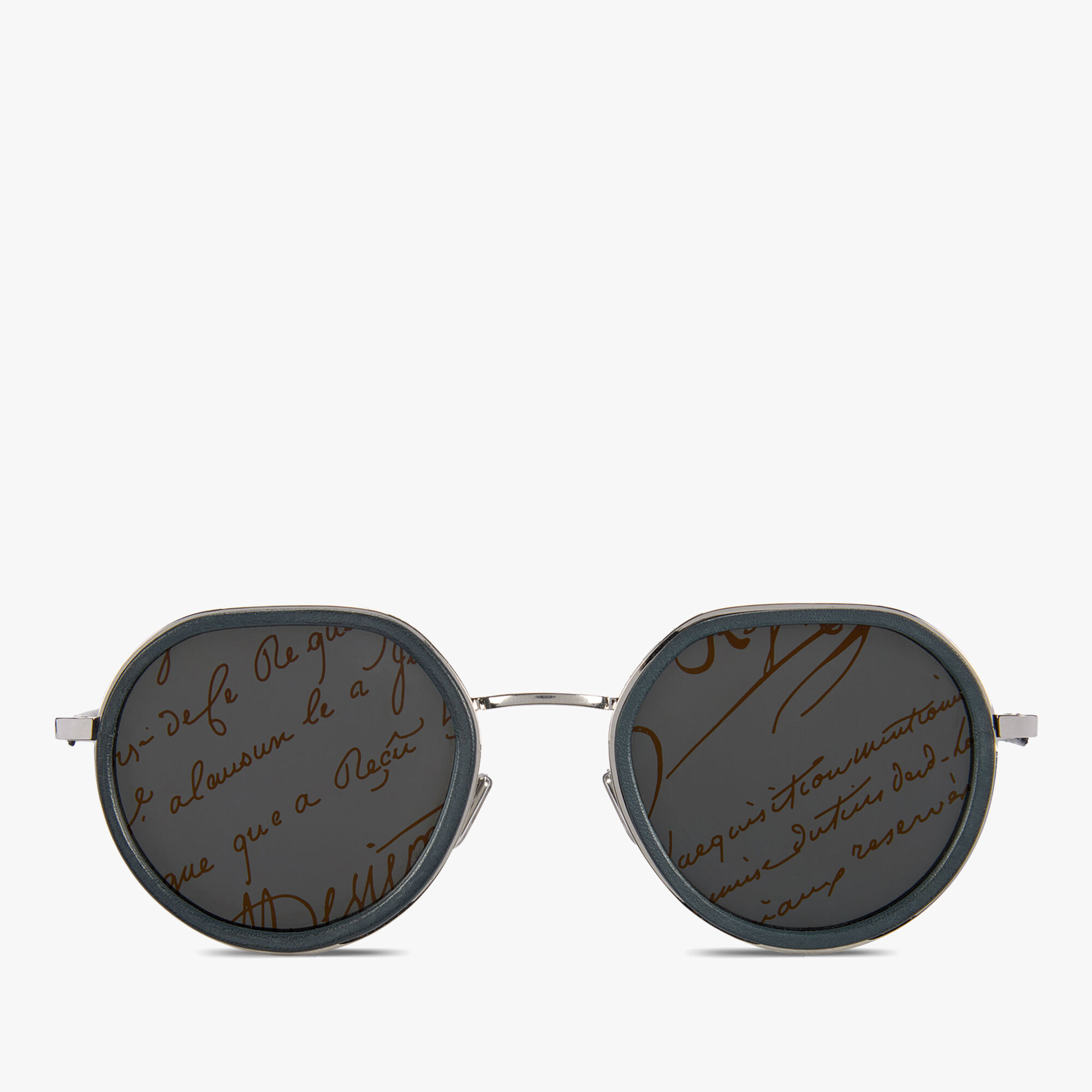 Lunettes De Soleil Centaury En Metal Et Cuir