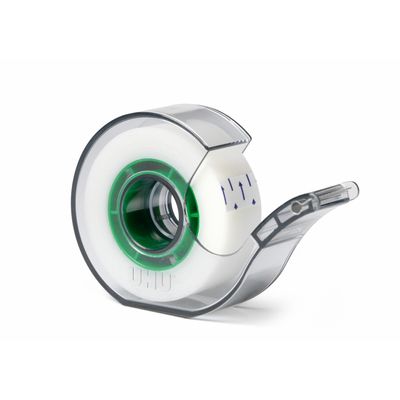 UHU Rollafix - Ruban adhésif avec dévidoir - invisible - 19 mm x 30 m (25m + 5m offert)