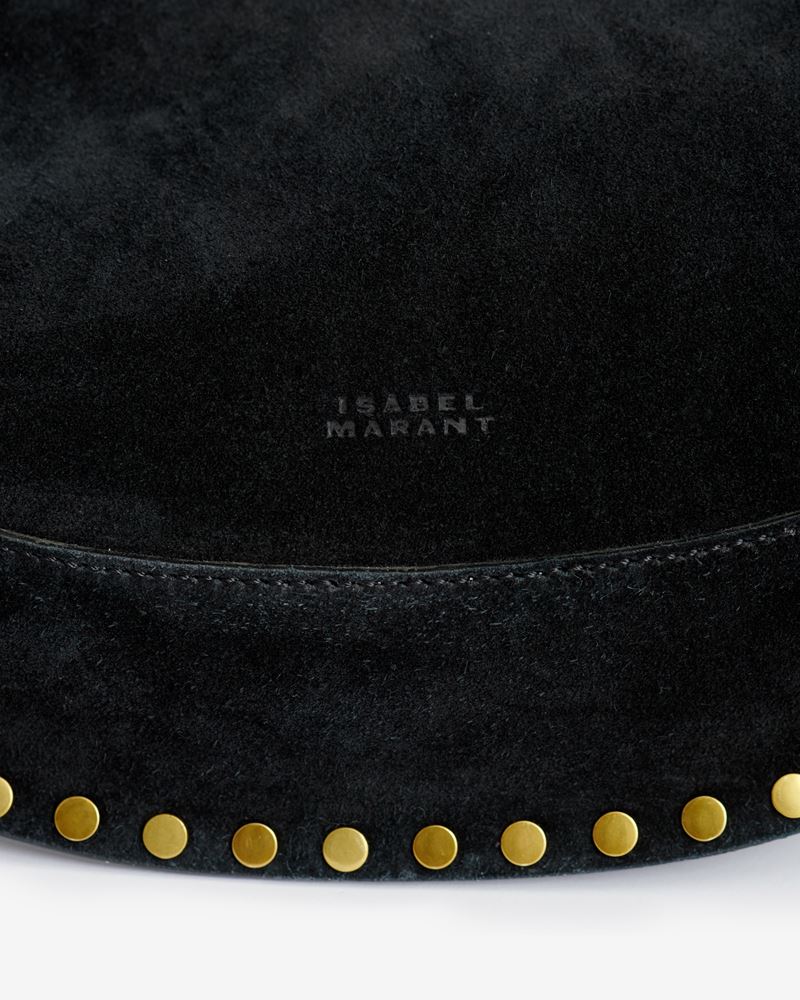 SAC PORTÉ ÉPAULE EN CUIR VELOURS OSKAN MOON