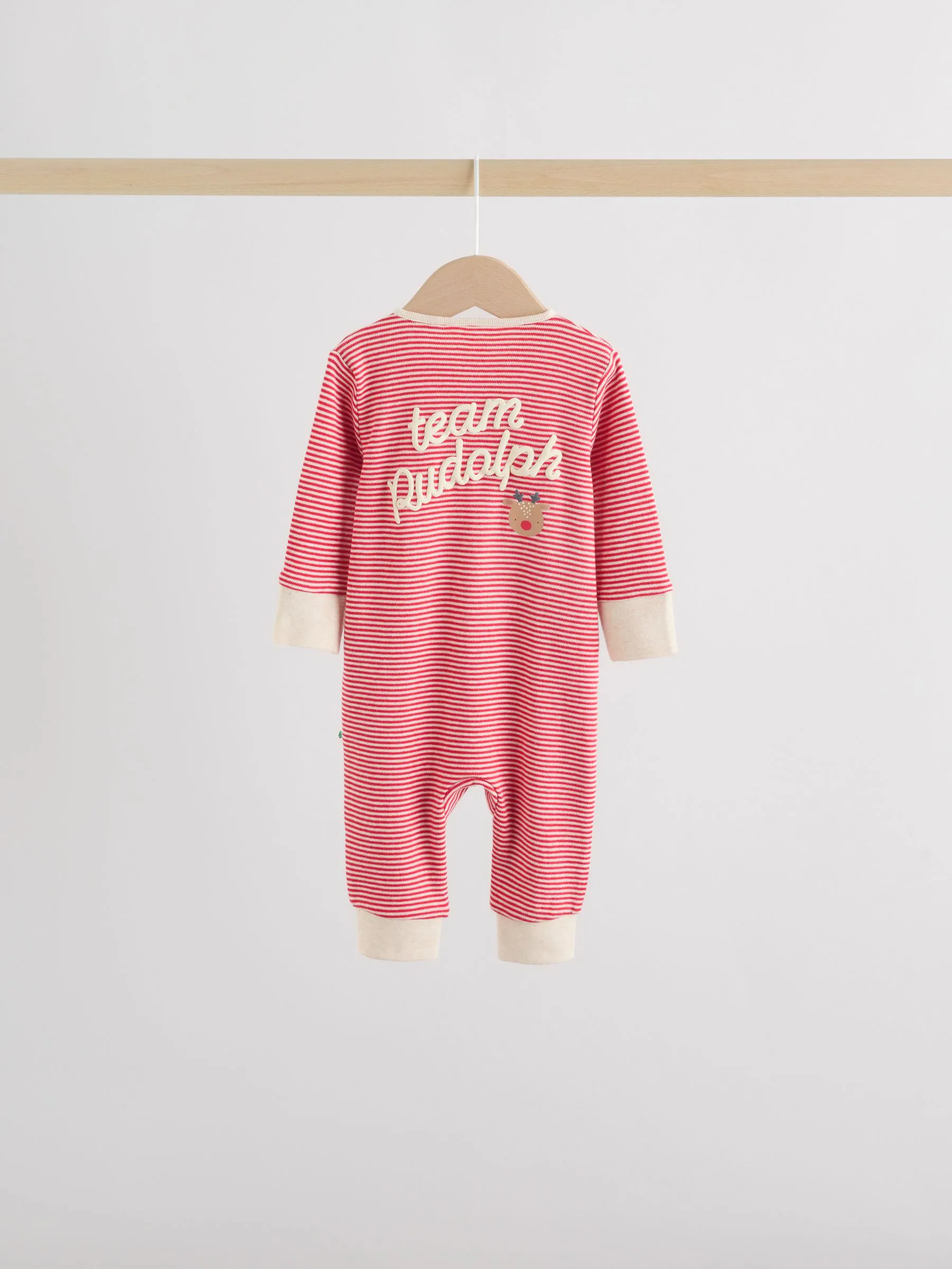 Rood - Kerst babypyjama's 3 stuks (0mnd-3jr)