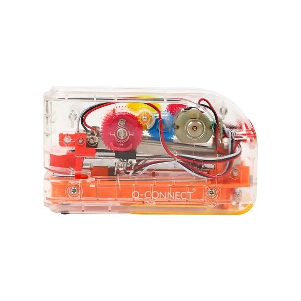 Q-connect Agrafador Eletrico Plastico Transparente Até 20 Folhas Agrafes 24/6 e 26/6