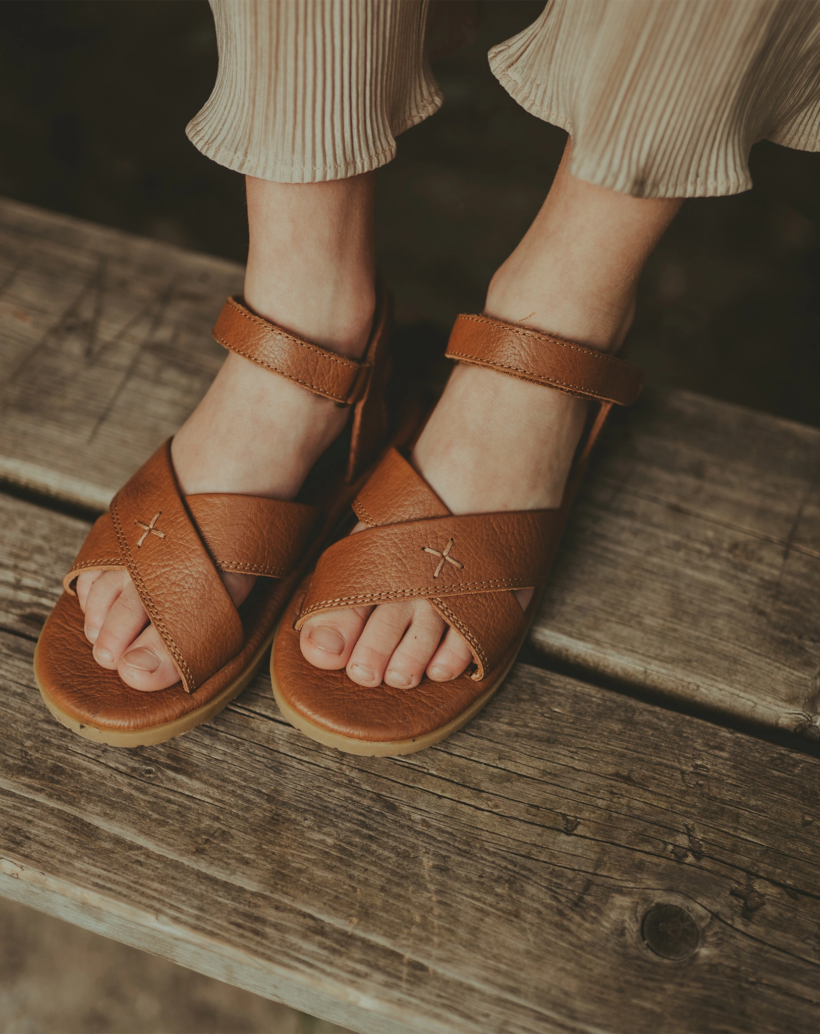 Klett-Sandalen OTIS in cognac