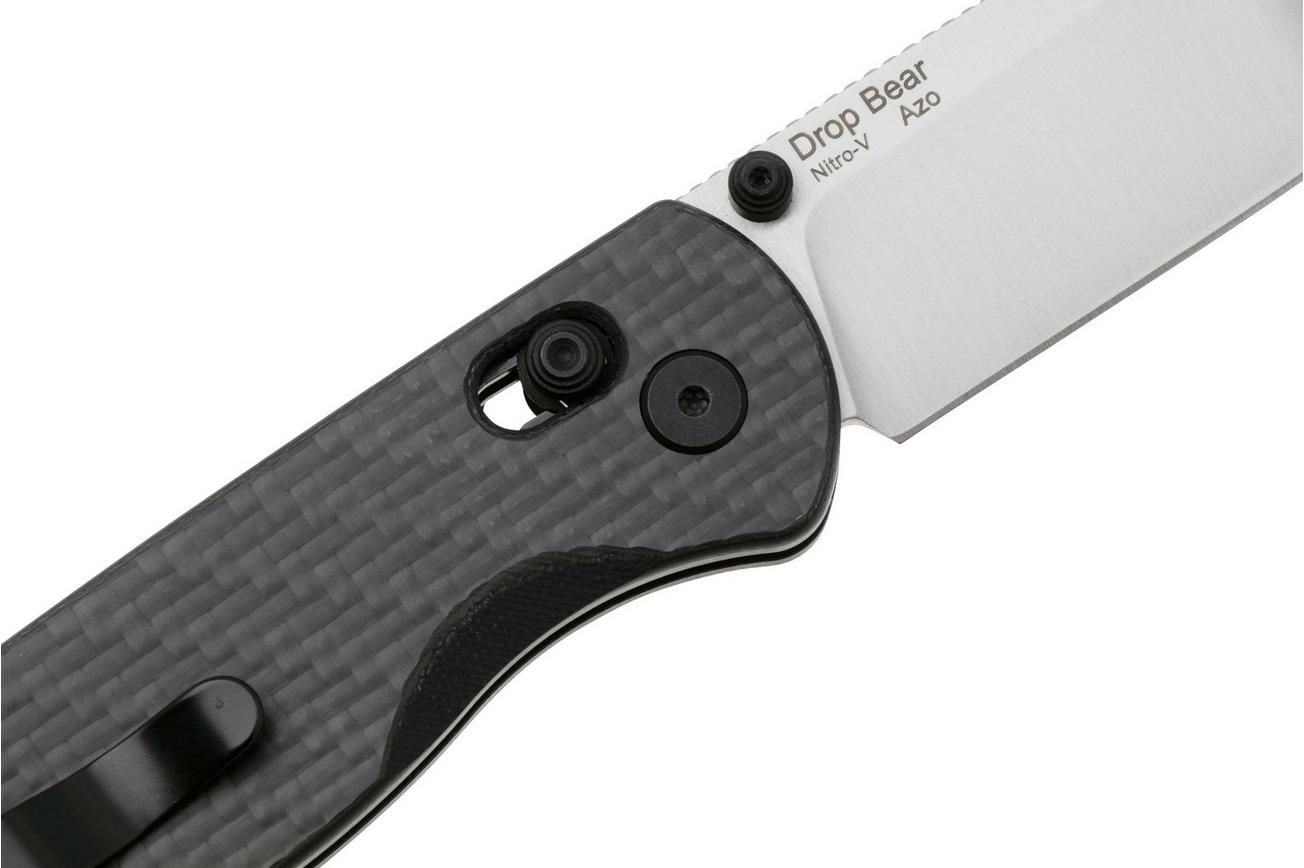 Kizer Vanguard Drop Bear V3619A3 Satin Nitro V, G10 Black Carbon Fiber, zakmes, Azo design