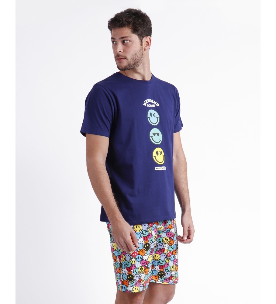 Pijama Aznar Innova Navy Crew