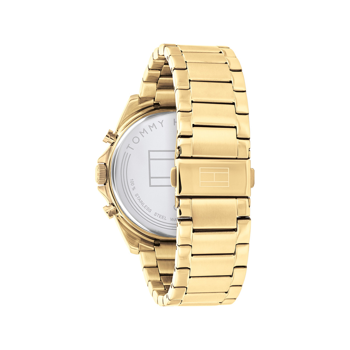 Montre Tommy Hilfiger homme acier doré jaune
