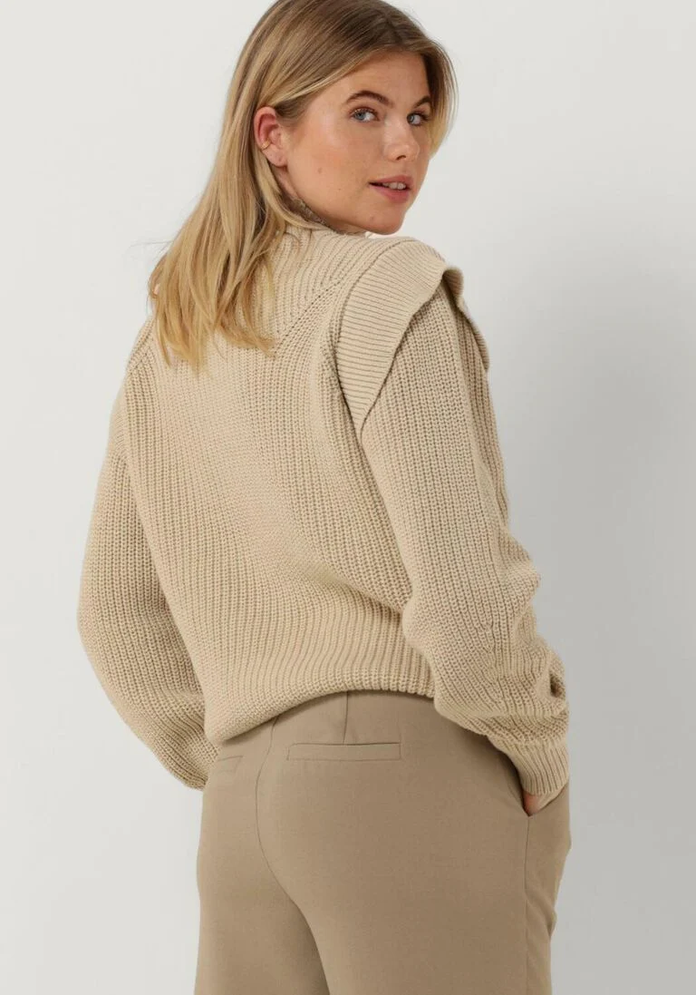 MINUS beige minus trui arya knit pullover