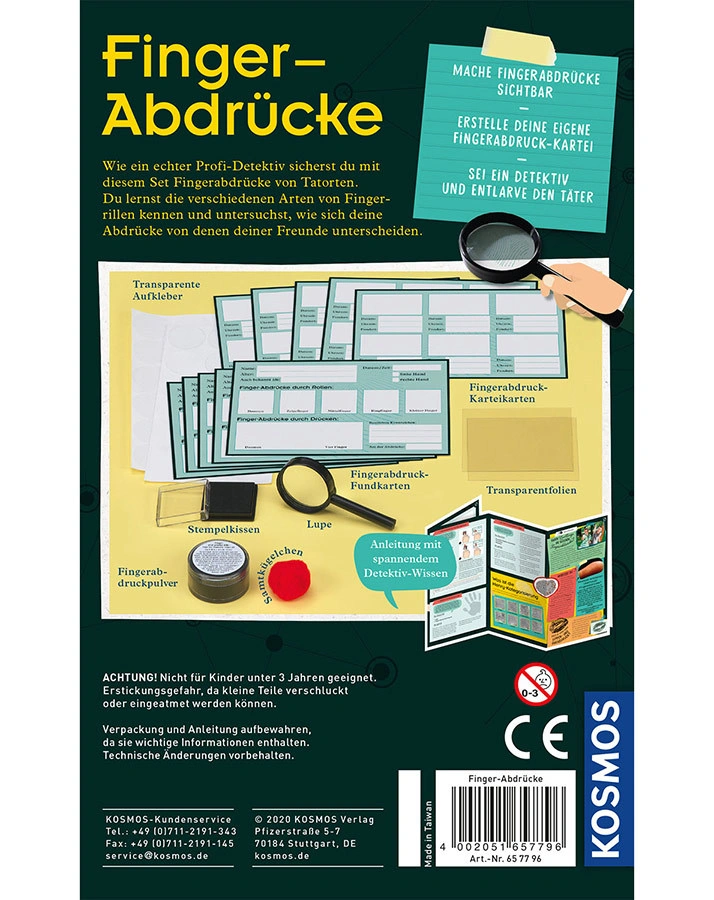 Mitbring-Experimente FINGER-ABDRÜCKE