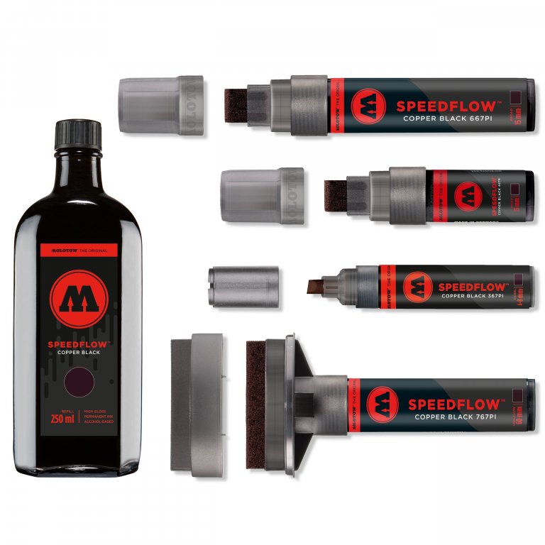 Molotow Masterpiece SPEEDFLOW Marker, copp. black