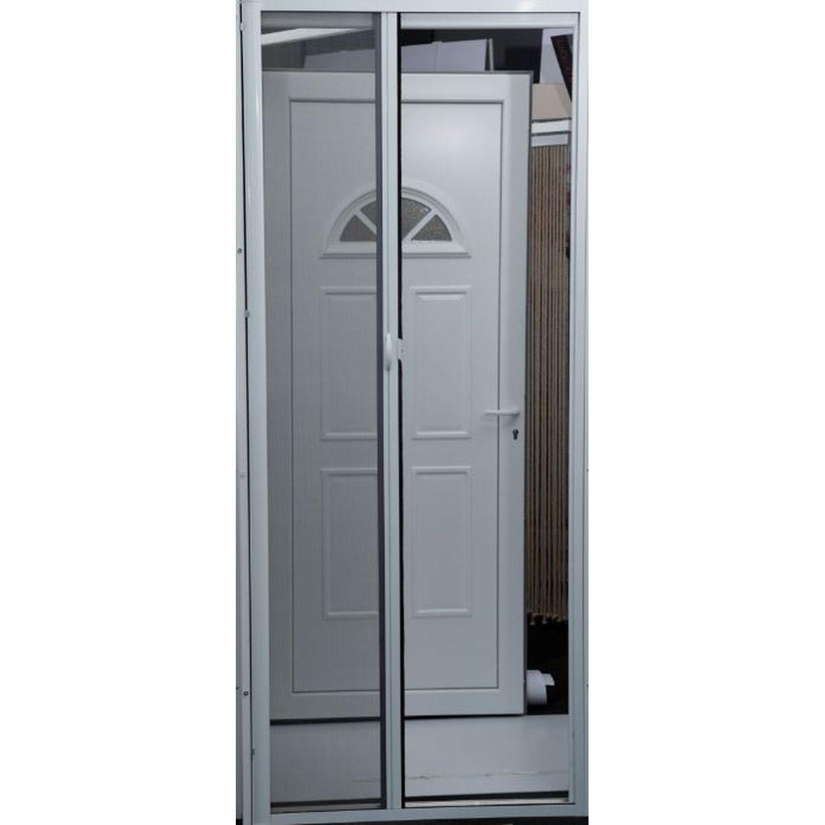 MOUSTIQUAIRE ENROULABLE LATERALE 140X230 CM GRIS