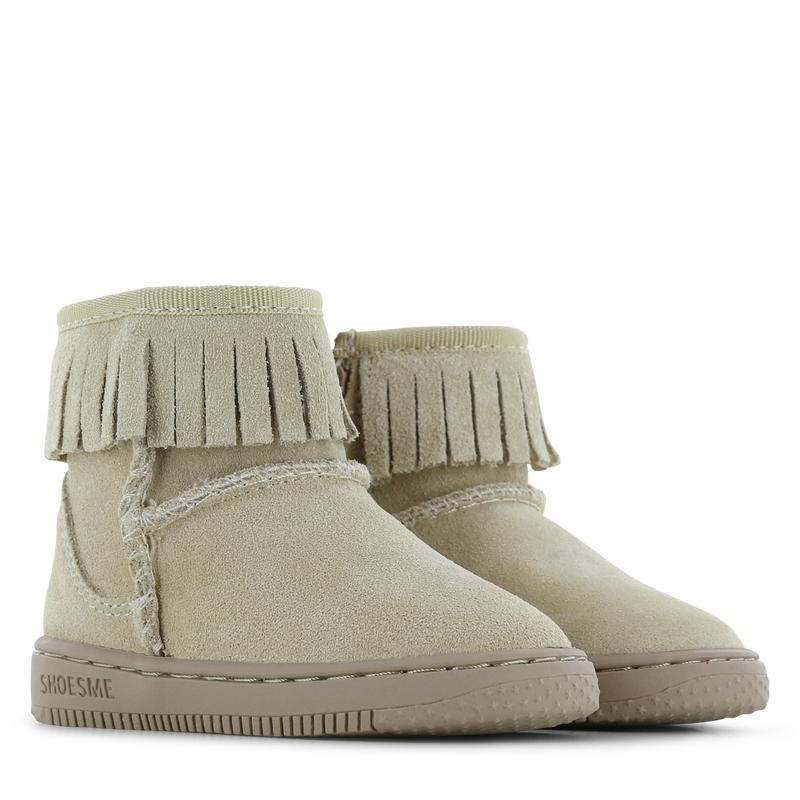 Shoesme beige Stiefel mit flauschigem Futter