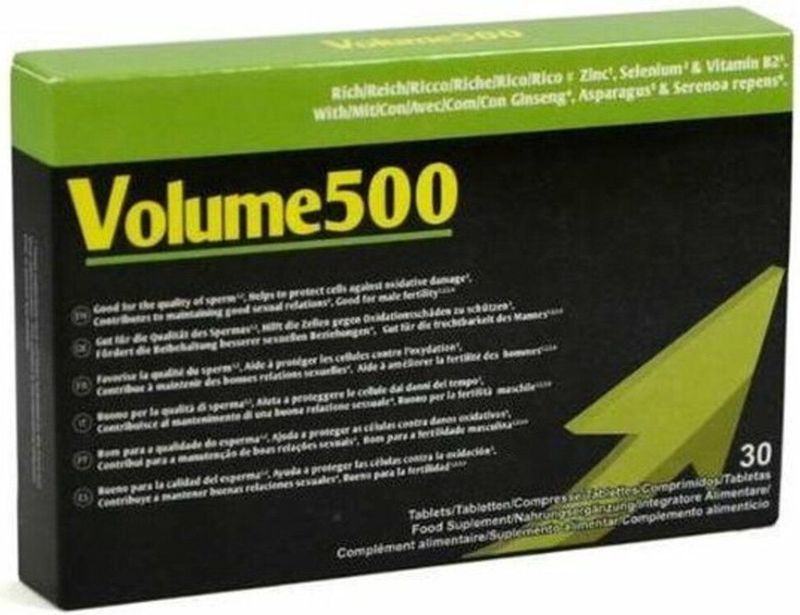 500Cosmetics Volume 500 - Stimulerend Middel - Beter en Meer Sperma - 30tabl.