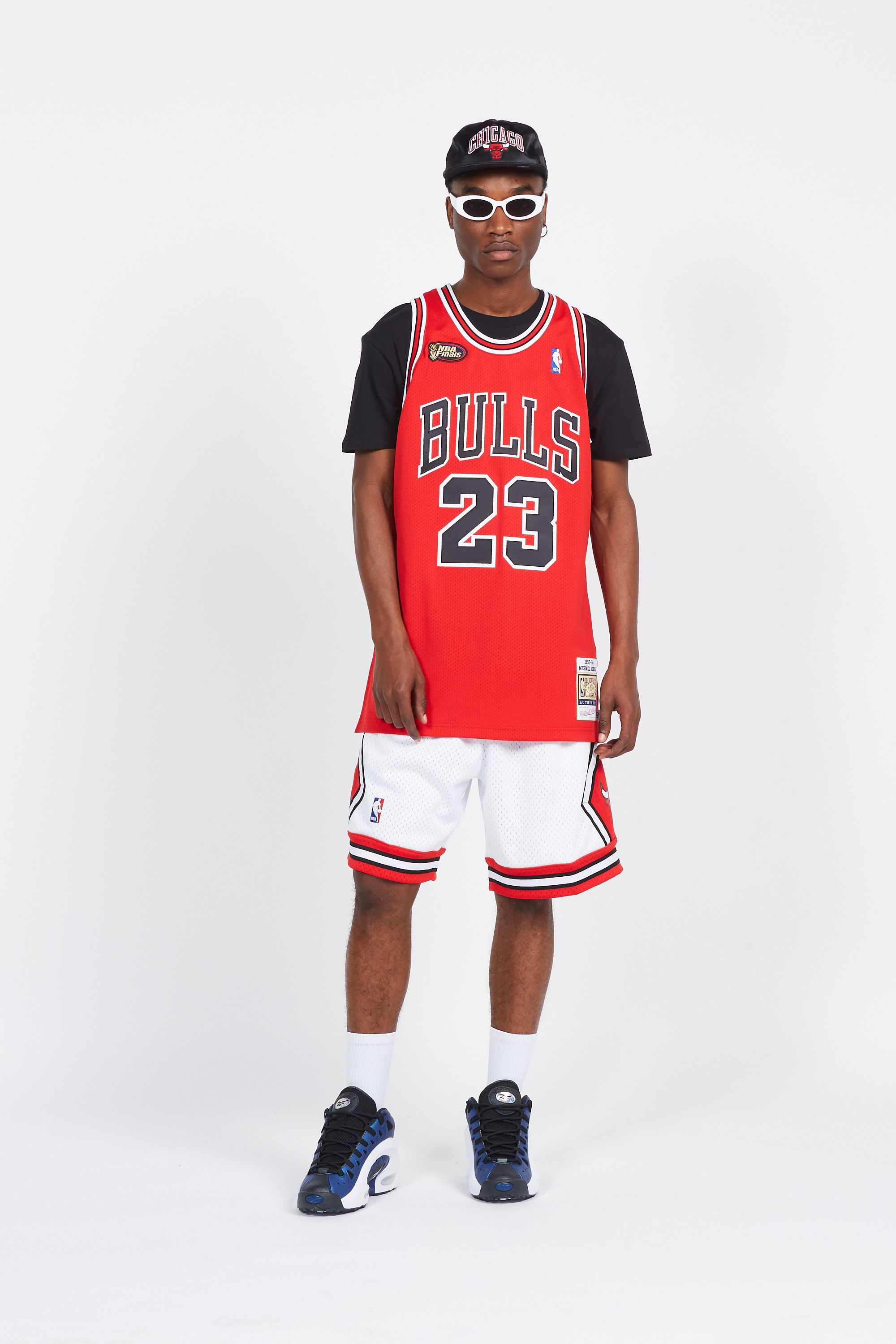 MITCHELL & NESS Short  CHICAGO Blanc