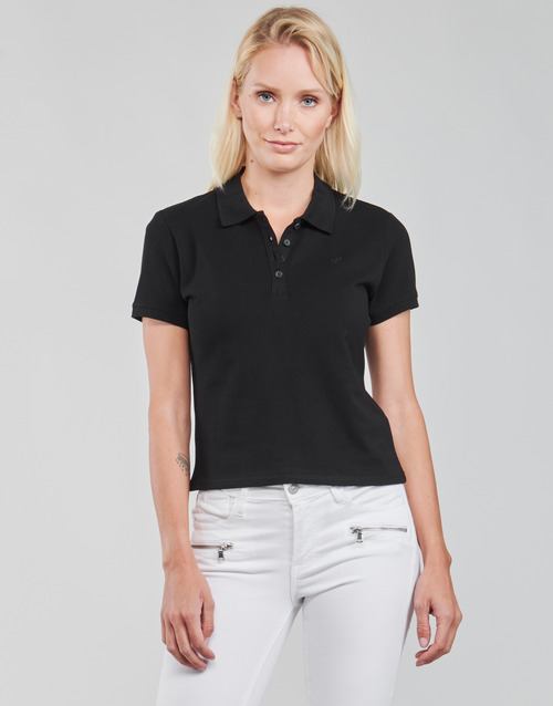 Guess - ES SS GUESS LOGO PIQUE POLO - Noir