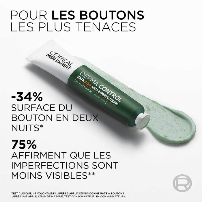 Men Expert Derma Control Pâte S.O.S Anti-Imperfections Niacinamide