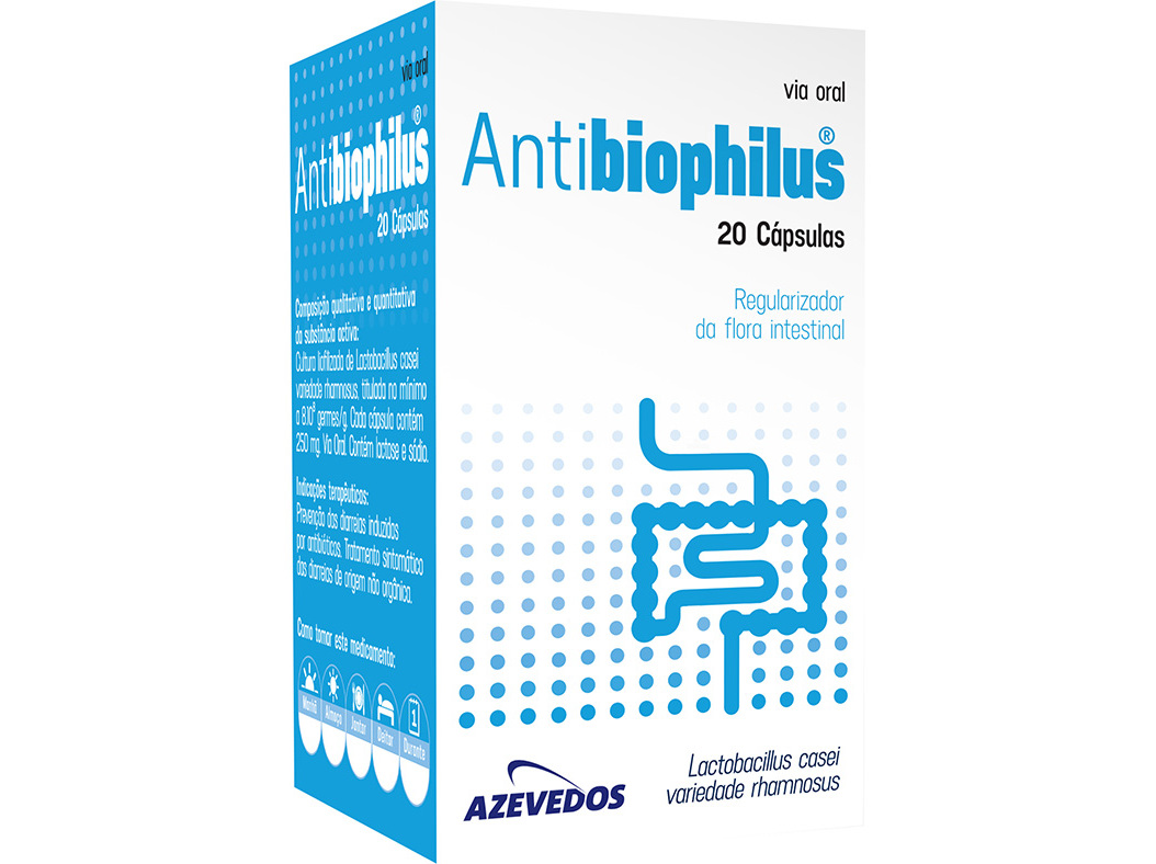 CÁPSULAS ANTIBIOPHILUS 250MG 20UN