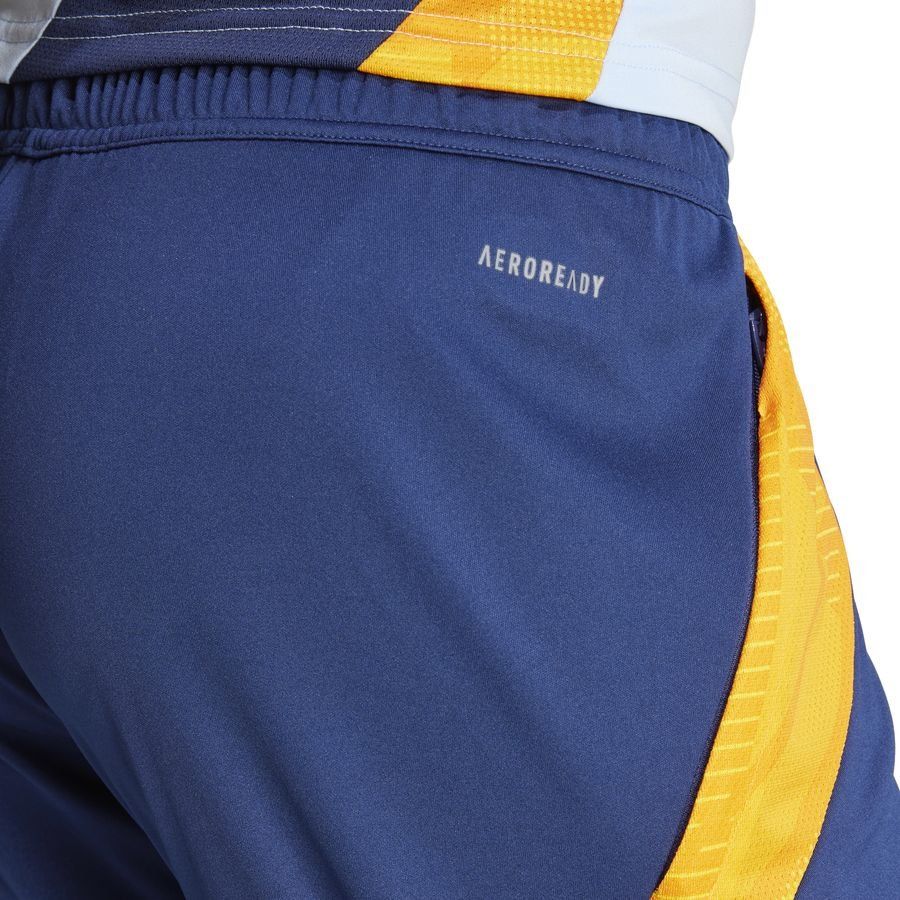 Real Madrid Short d'Entraînement Tiro 24 - Bleu/Crew Orange/Bleu