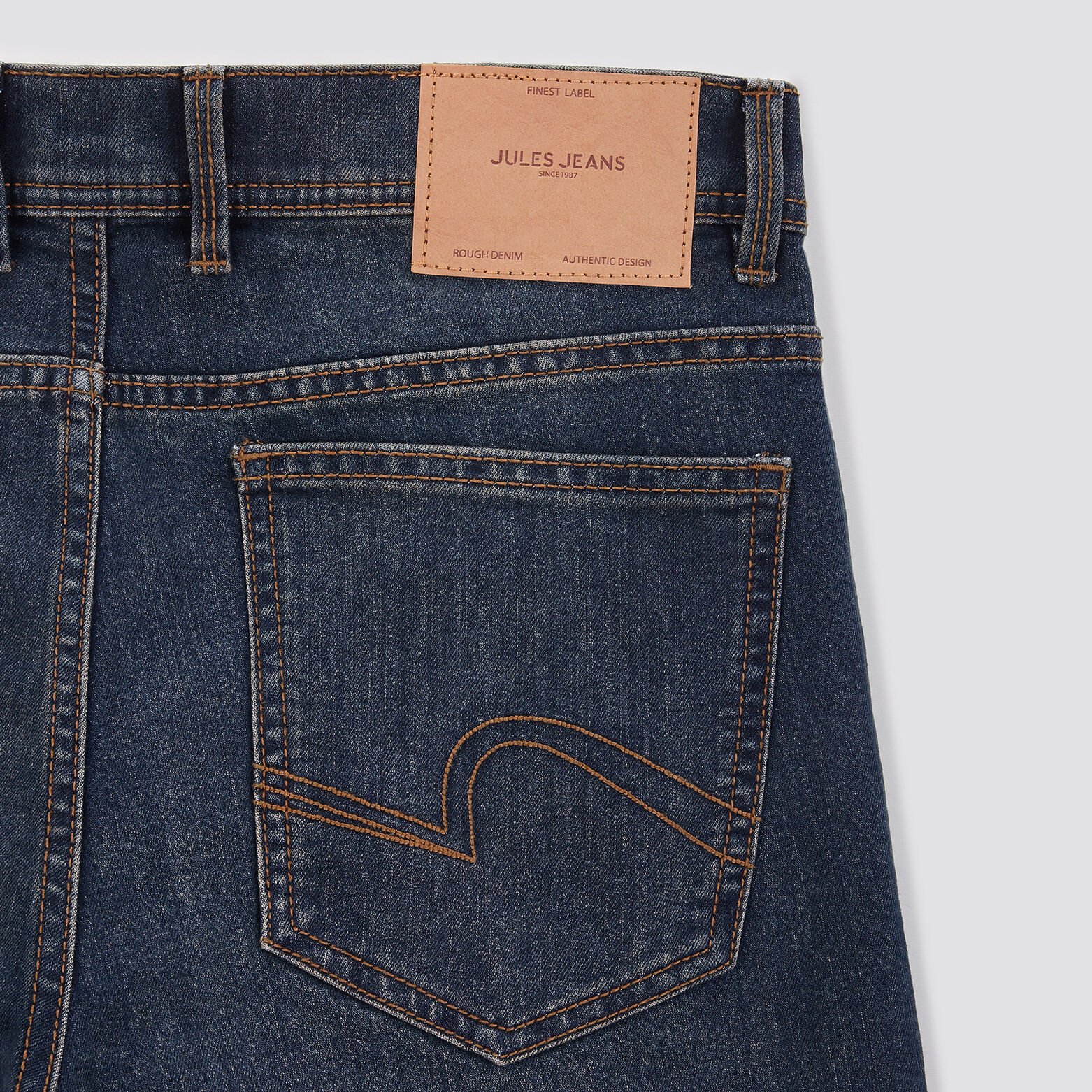 Jean regular en coton et polyester recyclés waterl Bleu