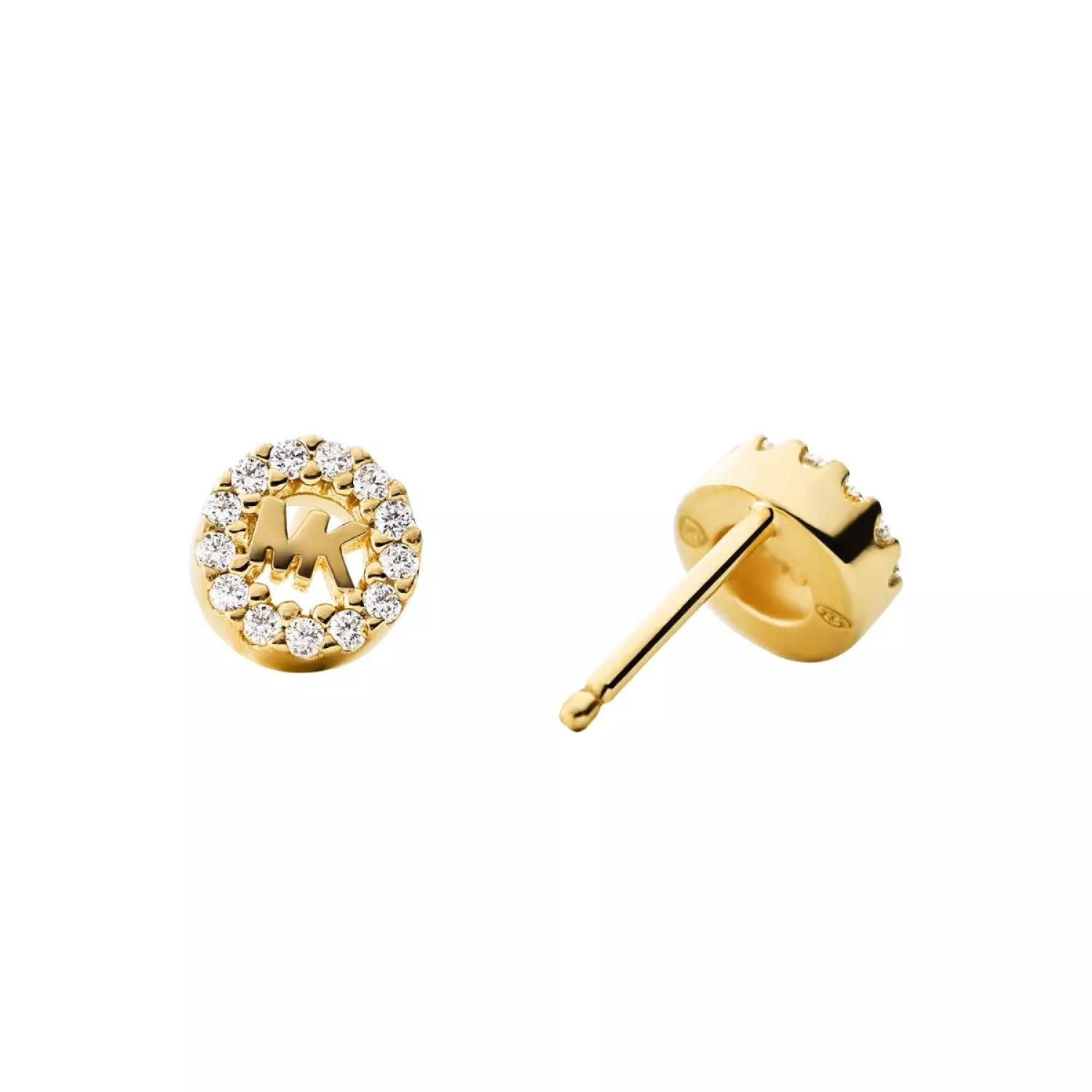 Michael Kors Logo Øreringe 18 kt. Forgyldt Sølv MKC1033AN710
