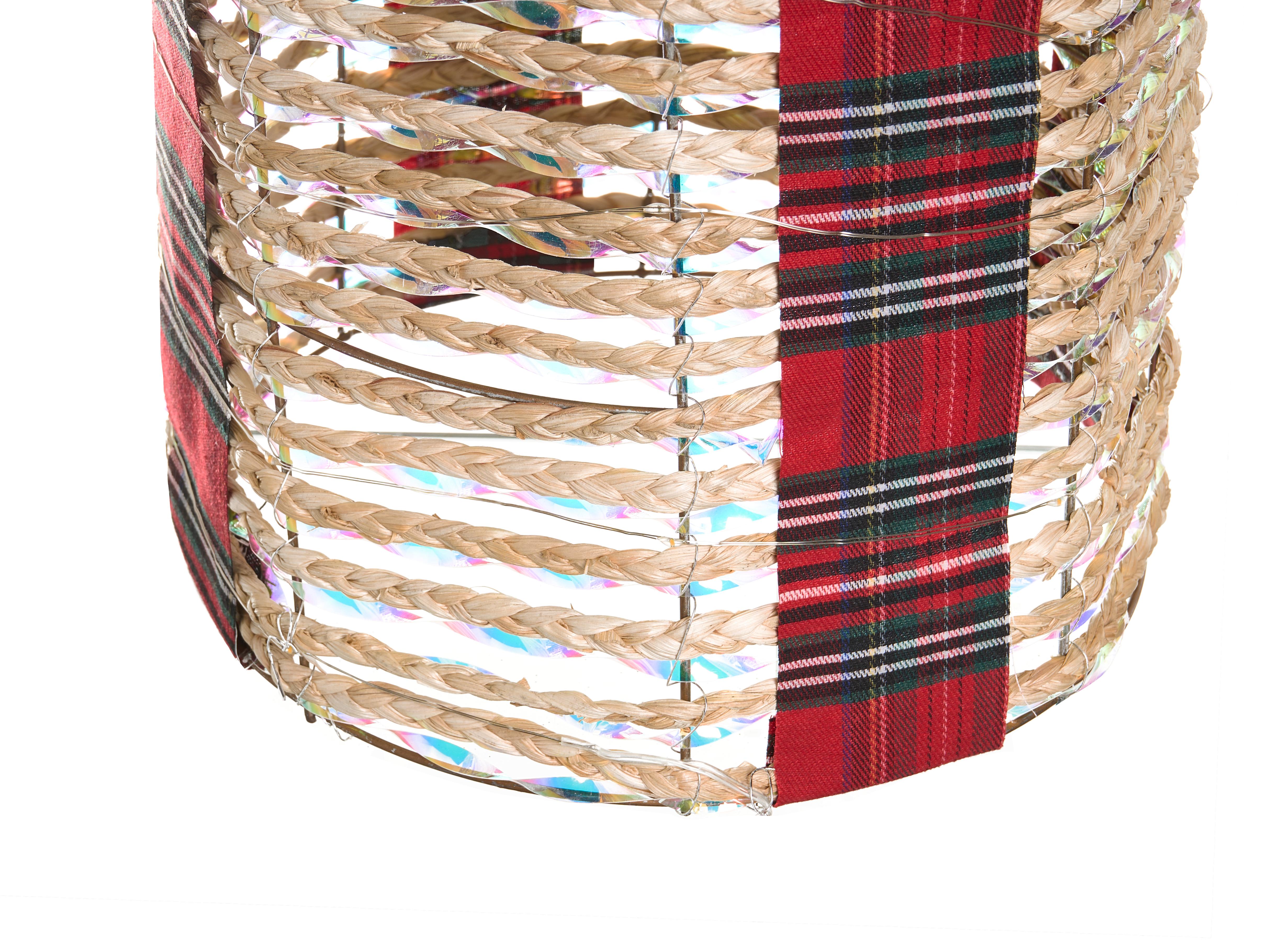 Set van 3 kerstdecoraties LED VEJLEN Kerstcadeaus 20/25/30 cm Beige