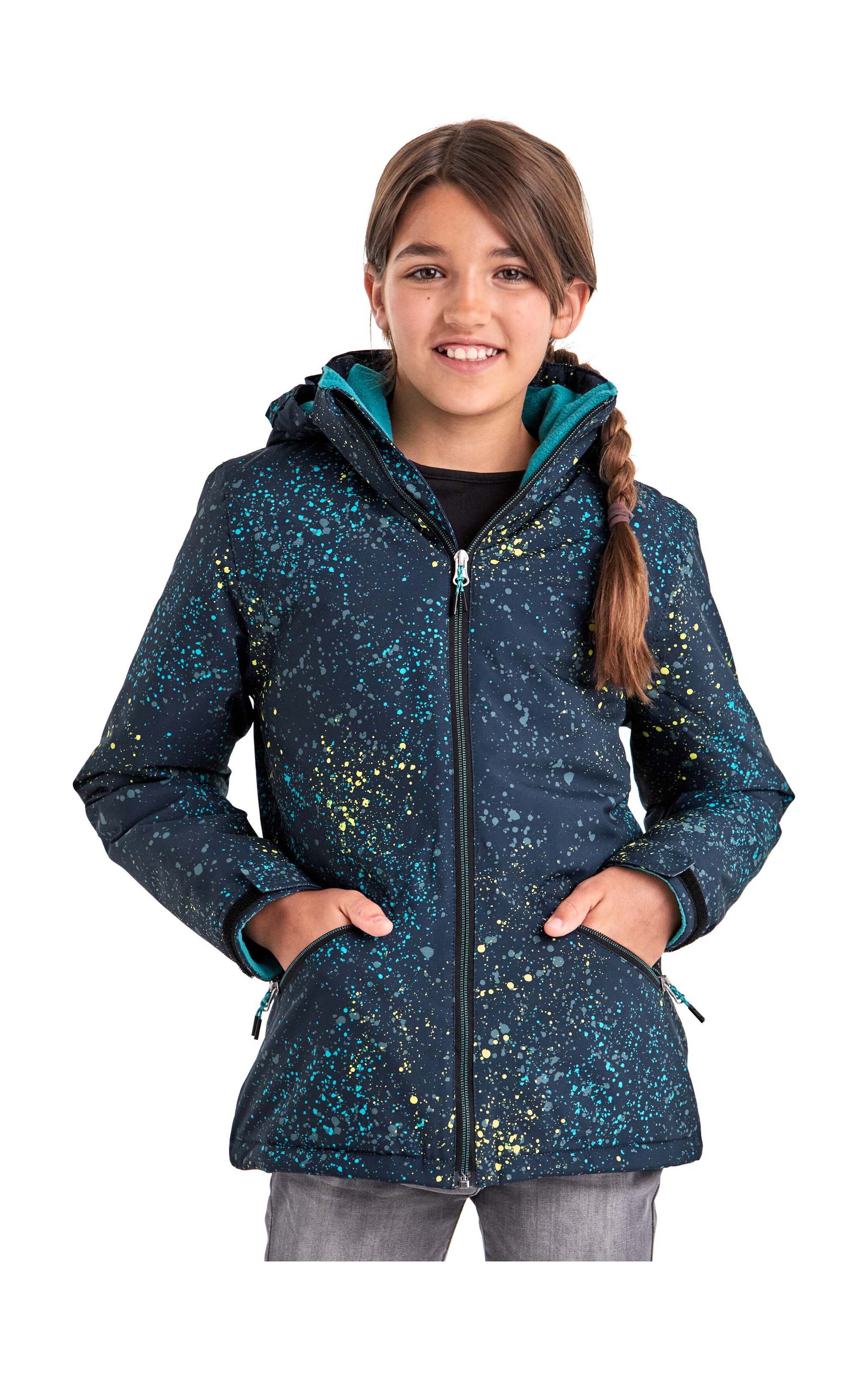 Killtec Outdoorjacke »KOW 197 GRLS JCKT« Wasserdicht, atmungsaktiv, verstellbar, Fleece-Futter, PFAS-frei