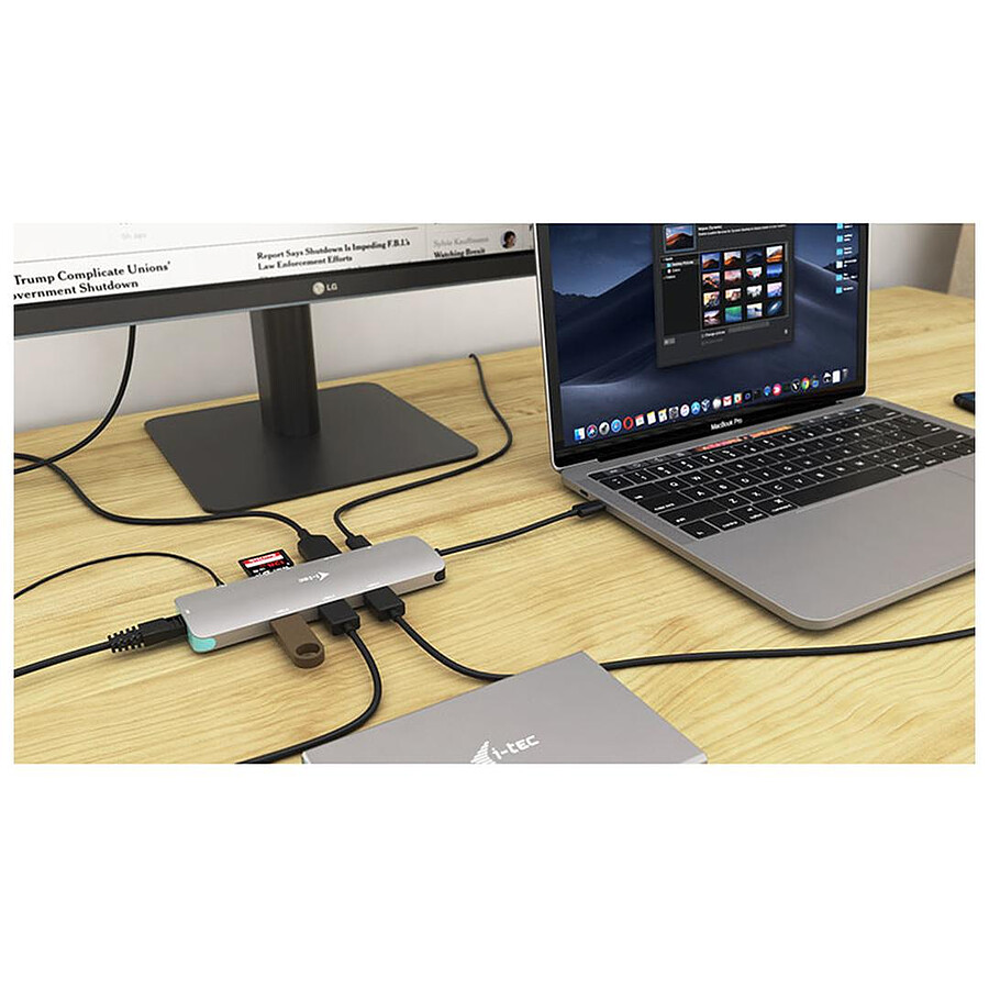 i-tec Station d'accueil USB-C Metal Nano + Power Delivery 100W