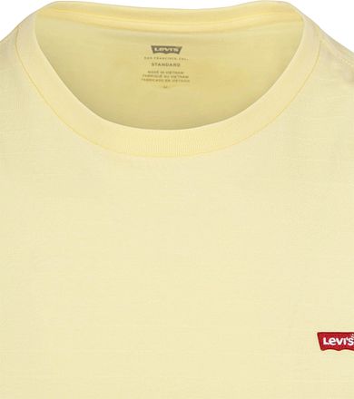 Levi's T-shirt Original Dobby Yellow 56605-0260 kopen