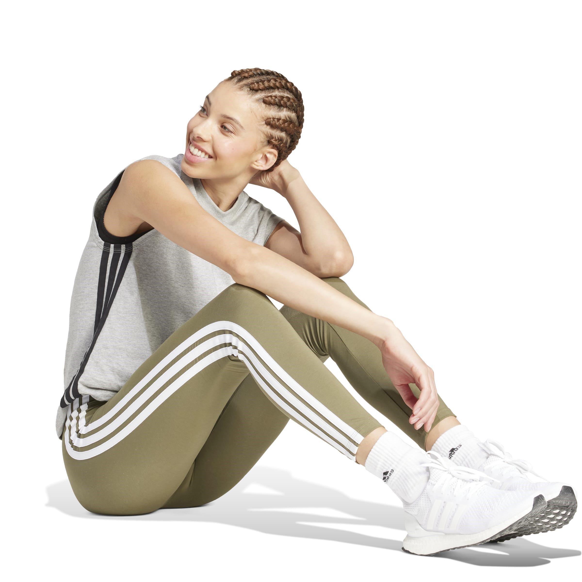 adidas Essentials 3 Stripe Leggings Womens