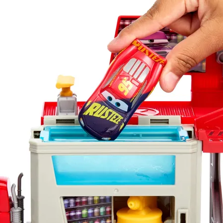 Mattel Disney und Pixar Mobile Lackiererei Mack Spielset mit Farbwechseleffekt
